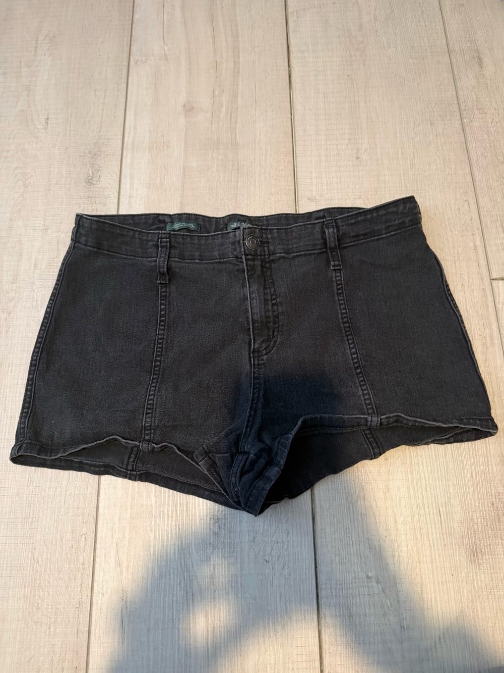 wild fable Black High-Rise Denim Shorts